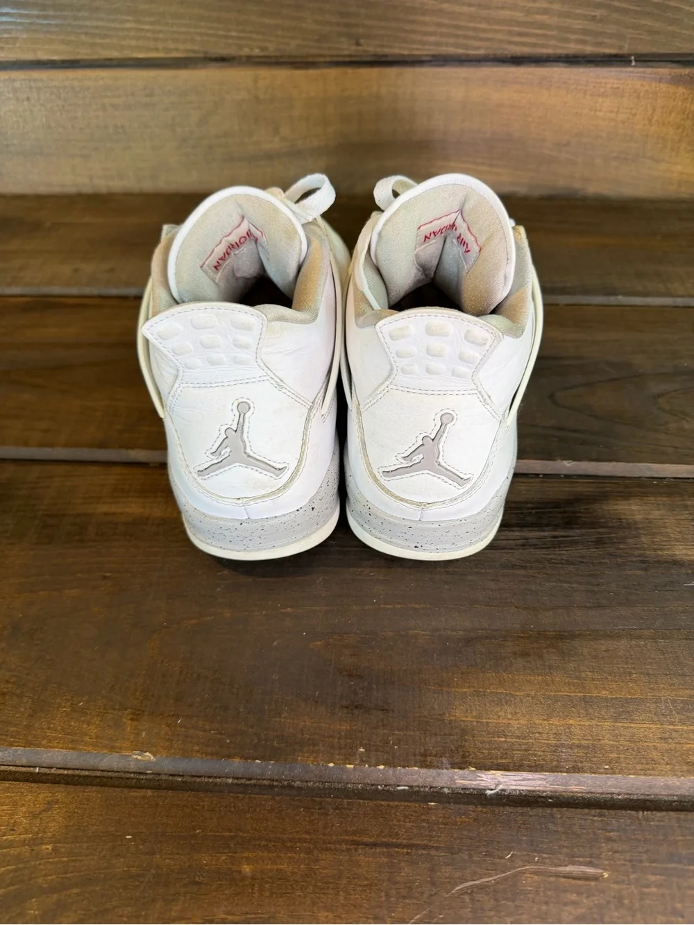 Nike Air Jordan 4 Retro Mid ‘White Oreo’ Sneakers Shoes Men Size 9.5 CT8527-100